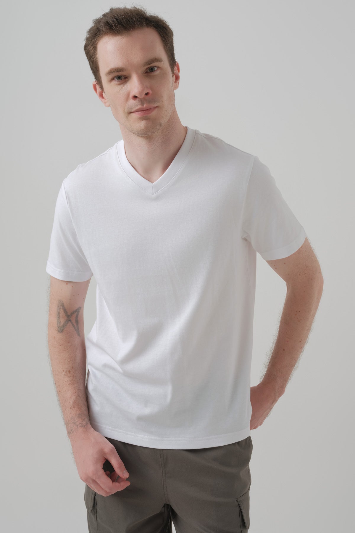 Polera Hombre Regular Blanco