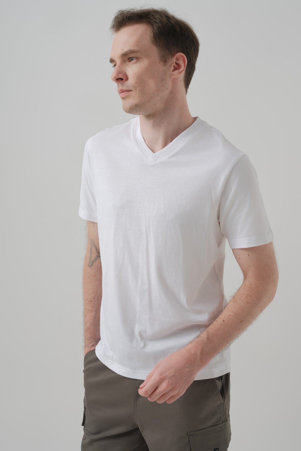 Polera Hombre Regular Blanco