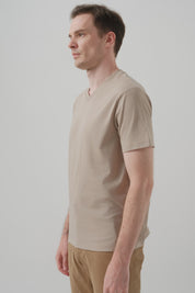 Polera Hombre Regular Beige