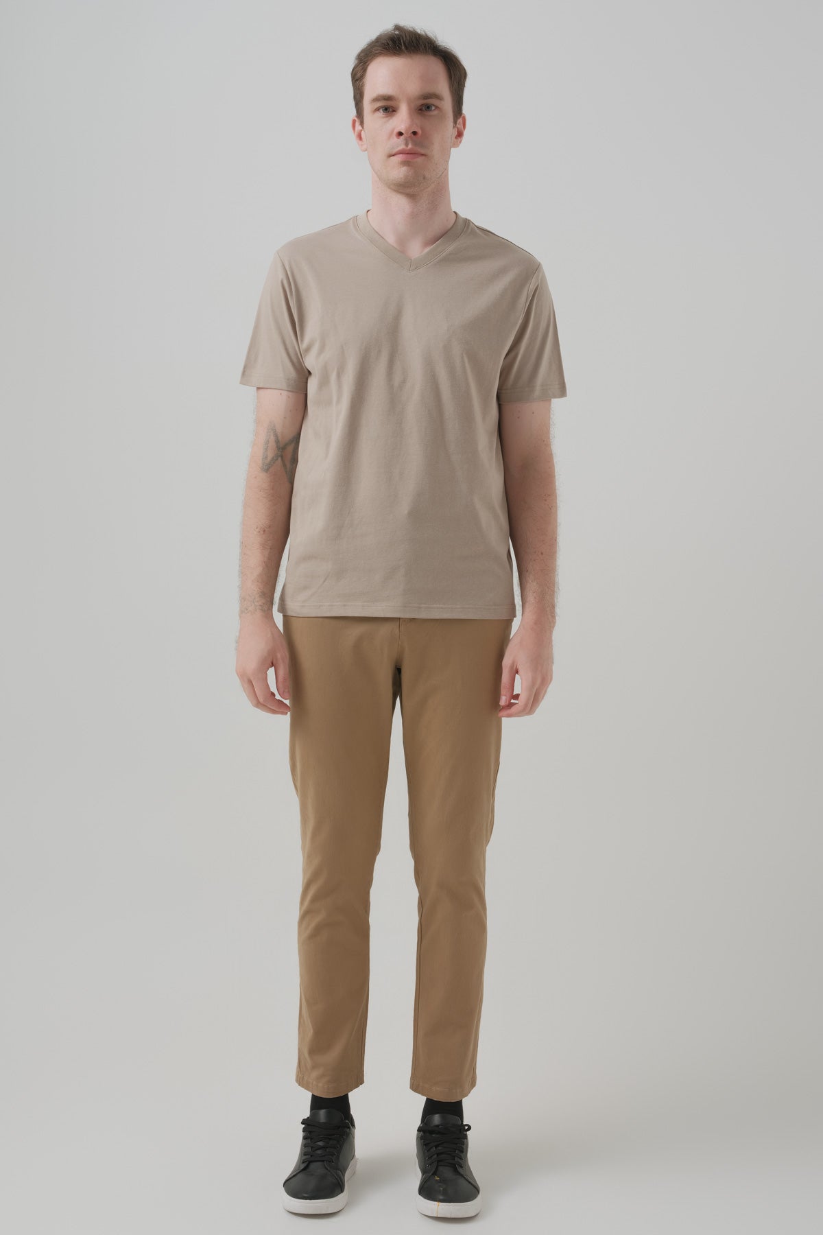 Polera Hombre Regular Beige