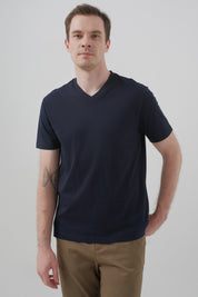 Polera Hombre Regular Azul Marino