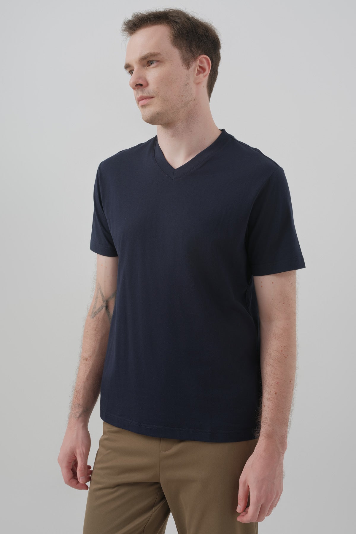 Polera Hombre Regular Azul Marino