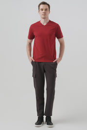 Polera Hombre Regular Burdeo