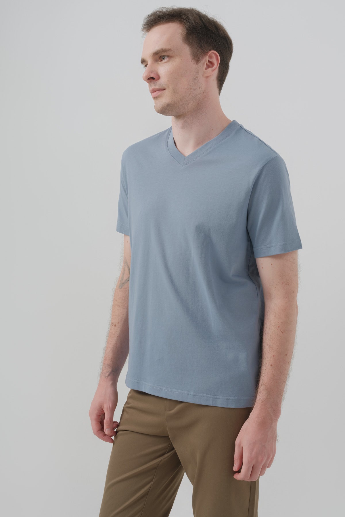 Polera Hombre Regular Celeste