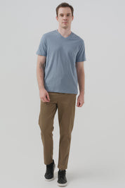Polera Hombre Regular Celeste