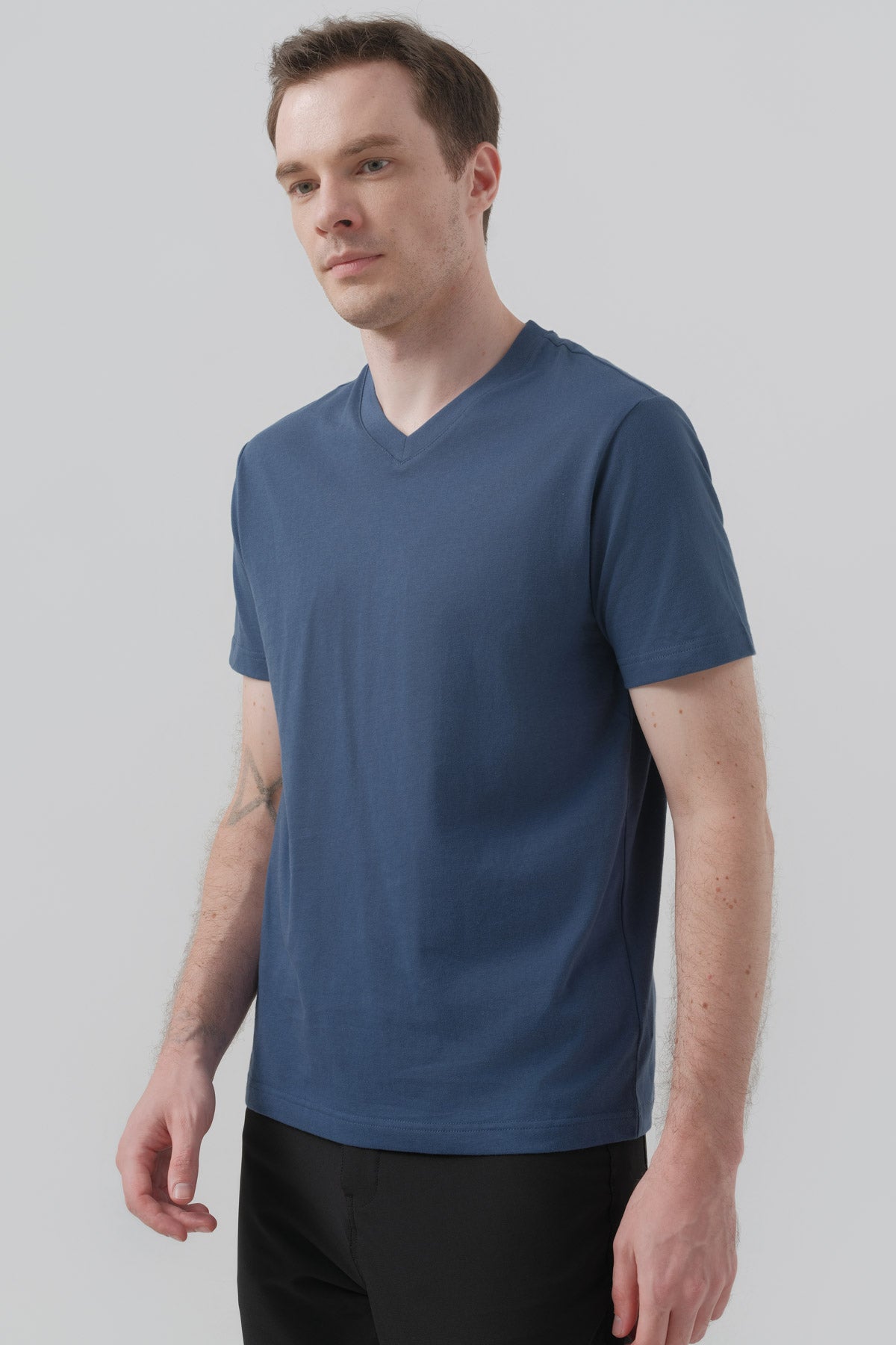Polera Hombre Regular Azul