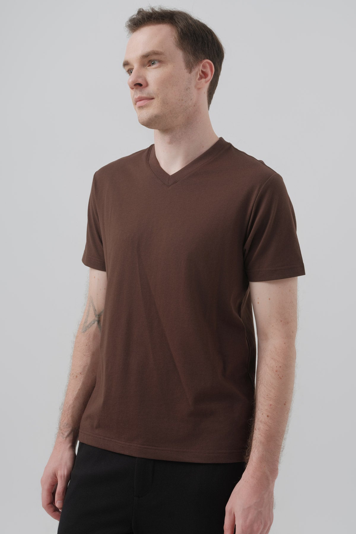 Polera Hombre Regular Café