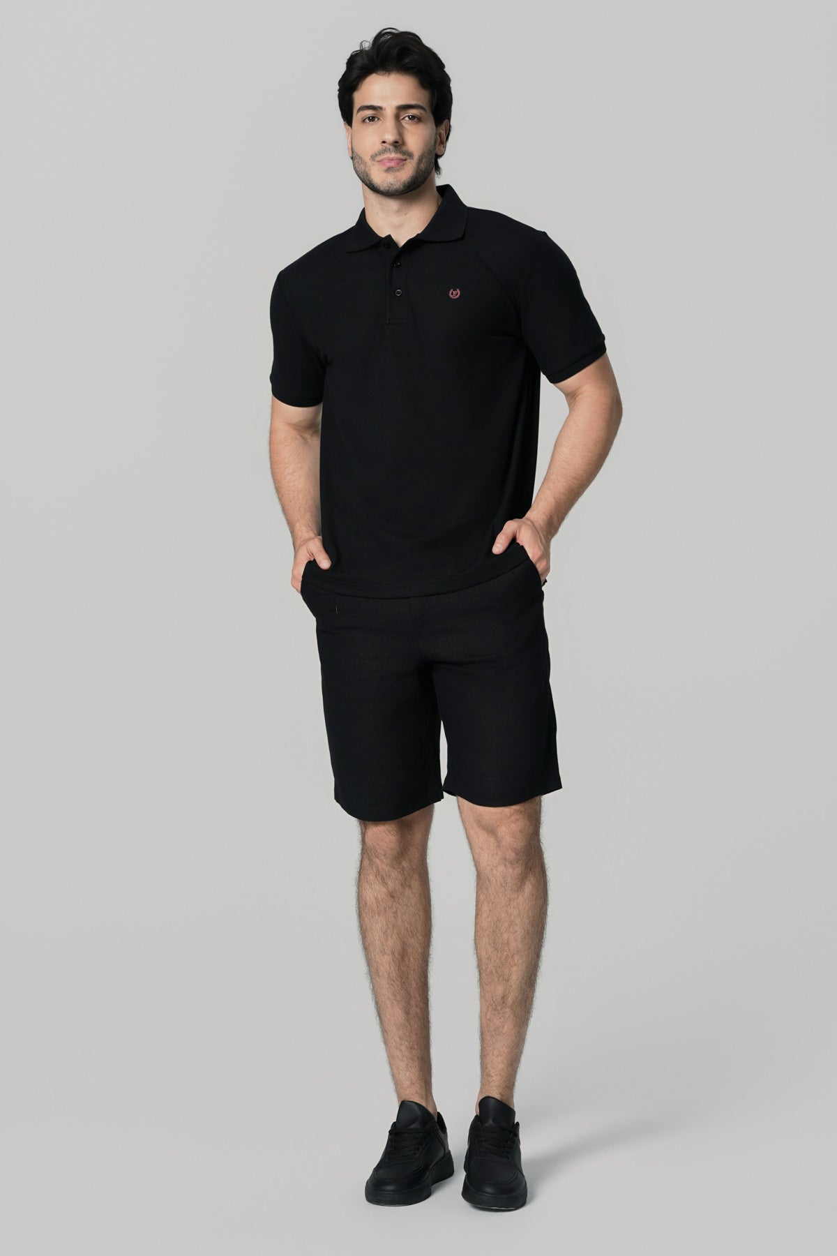 Polera Regular Hombre Negro