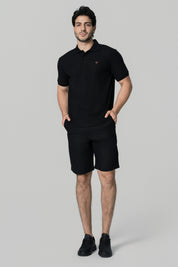 Polera Regular Hombre Negro