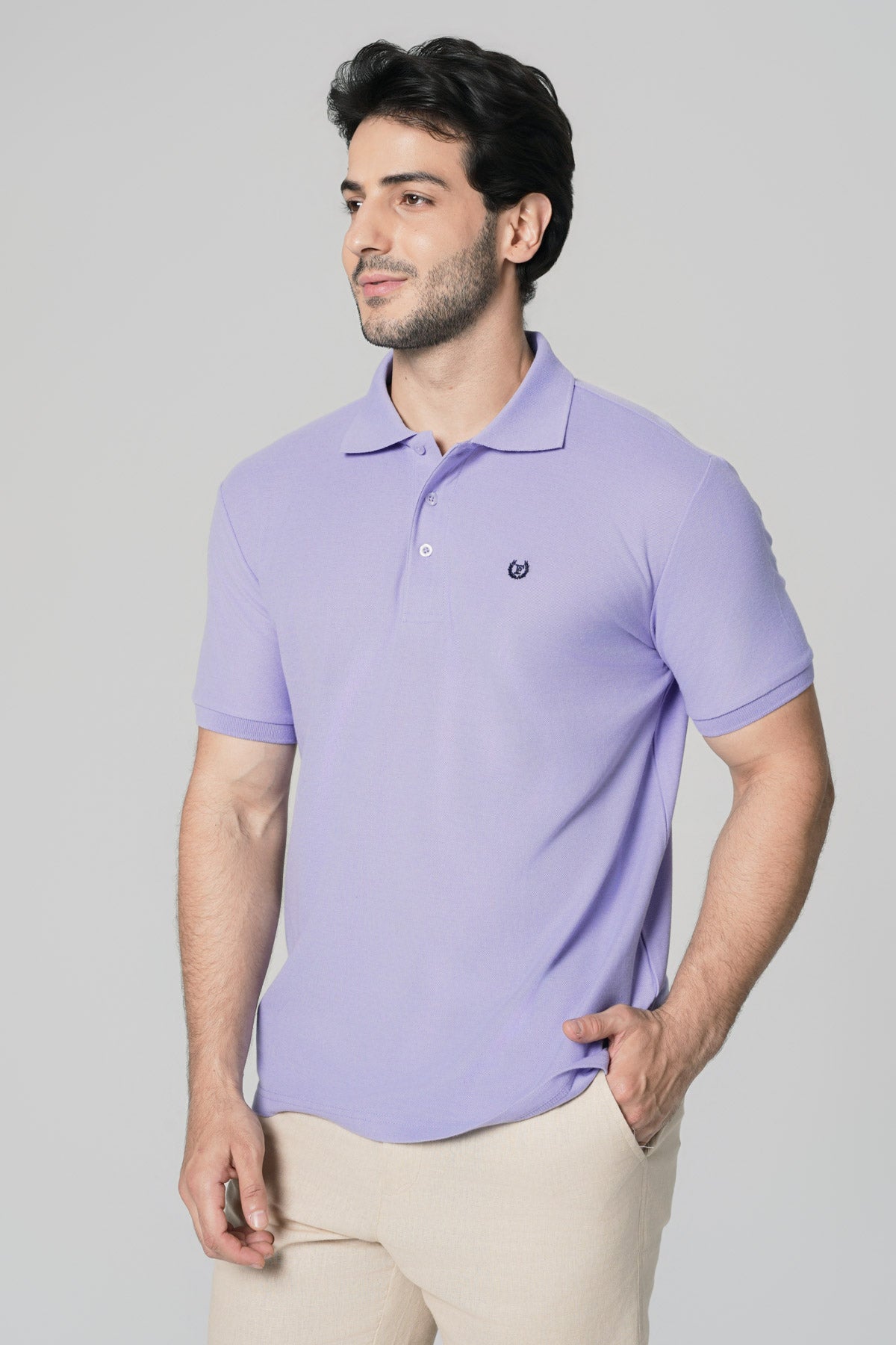 Polera Regular Hombre Lila