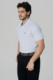 Polera Regular Hombre Celeste