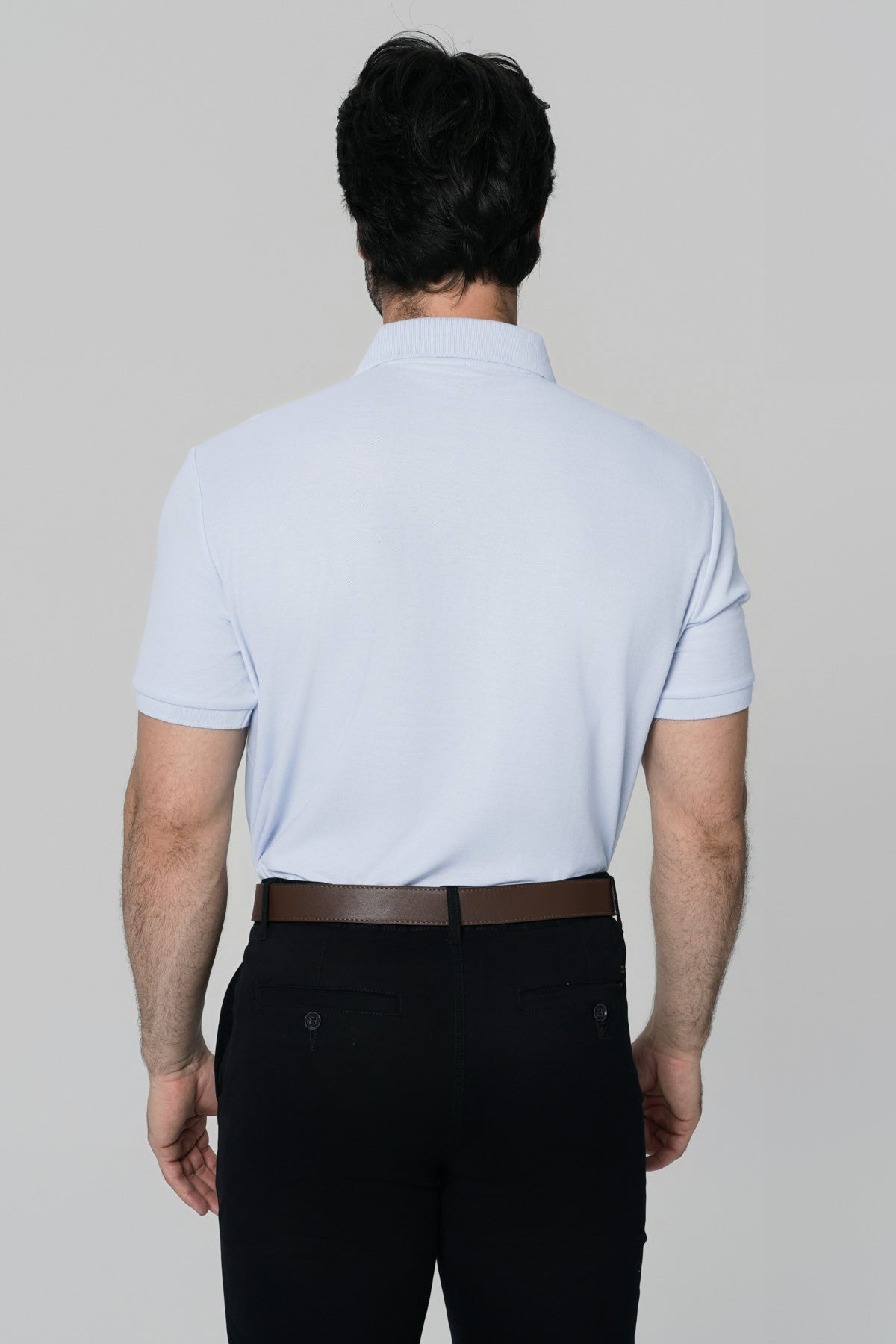 Polera Regular Hombre Celeste