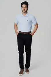 Polera Regular Hombre Celeste