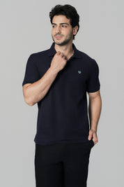 Polera Regular Hombre Azul Marino
