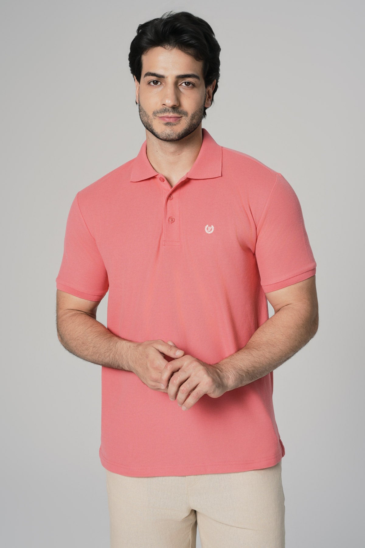 Polera Regular Hombre Rosado