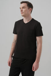 Polera Regular Hombre Negro