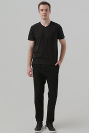 Polera Regular Hombre Negro