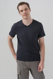 Polera Regular Hombre Azul Marino