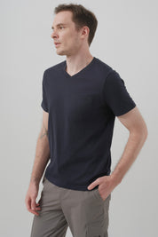 Polera Regular Hombre Azul Marino