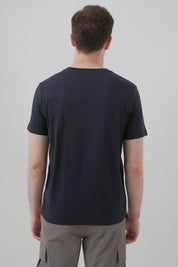 Polera Regular Hombre Azul Marino