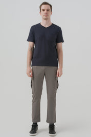 Polera Regular Hombre Azul Marino