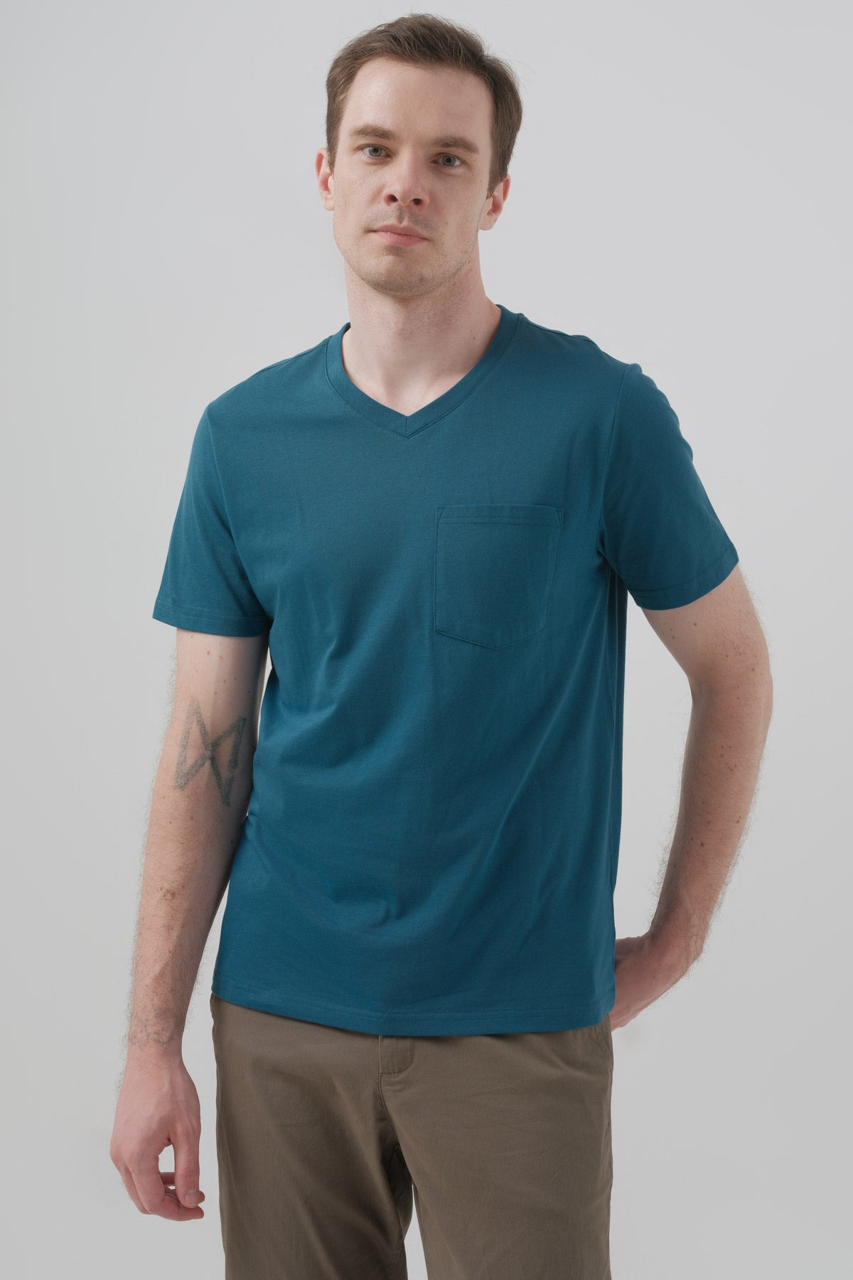 Polera Regular Hombre Petroleo