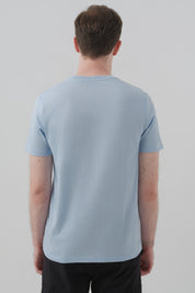 Polera Regular Hombre Celeste Claro