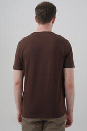 Polera Regular Hombre Chocolate