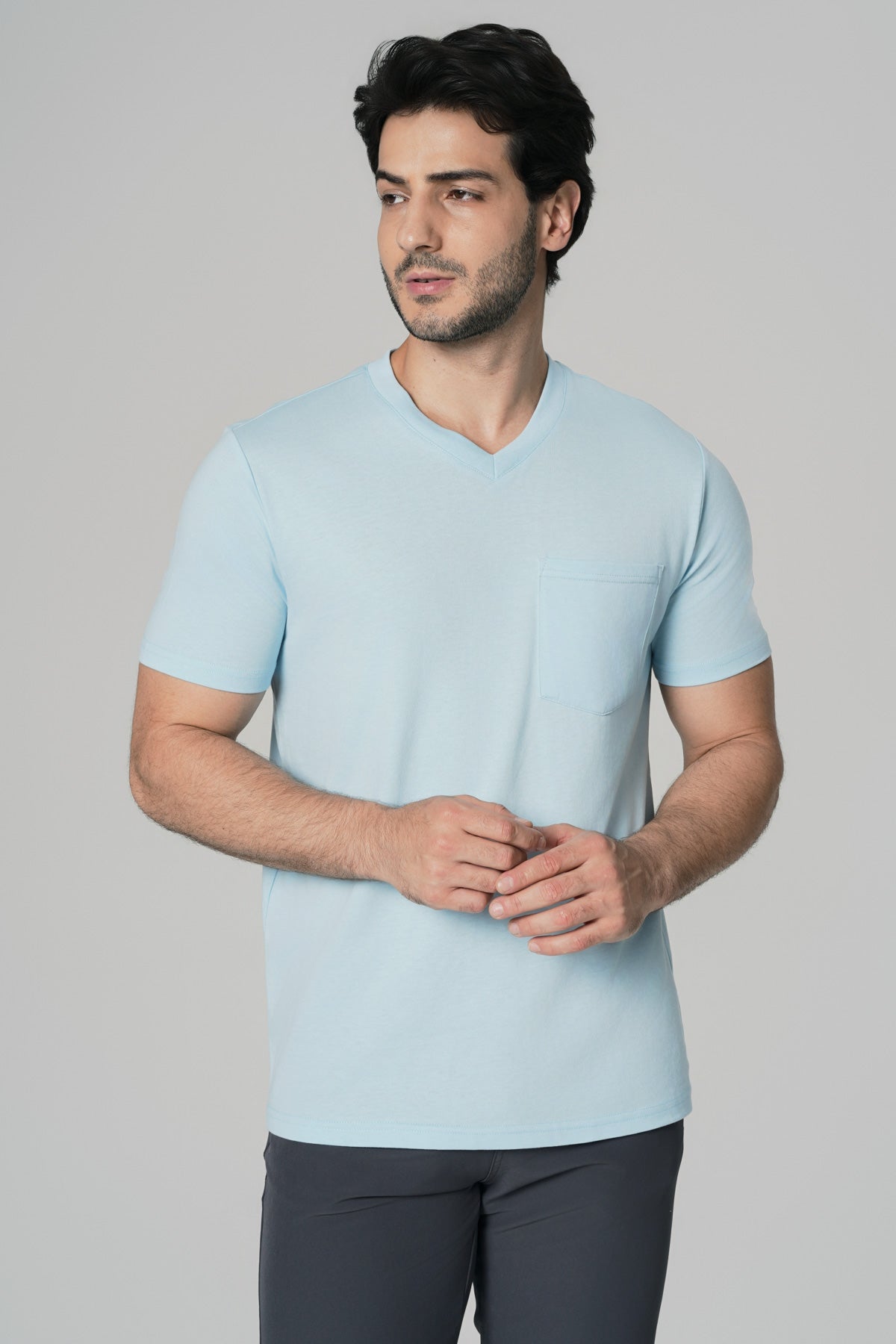 Polera Regular Hombre Azulino