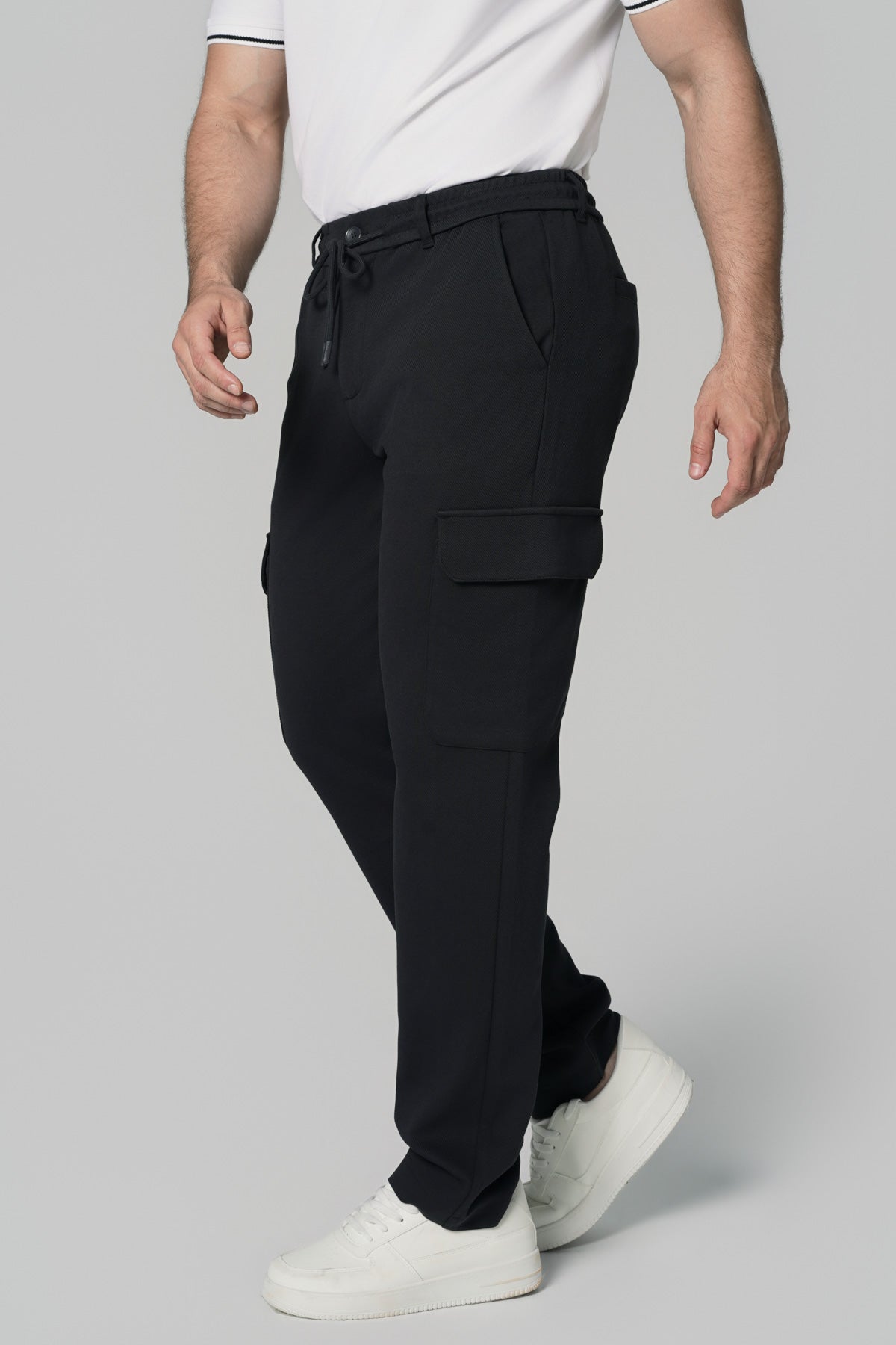 Pantalón Buzo Hombre Calce Recto Marengo
