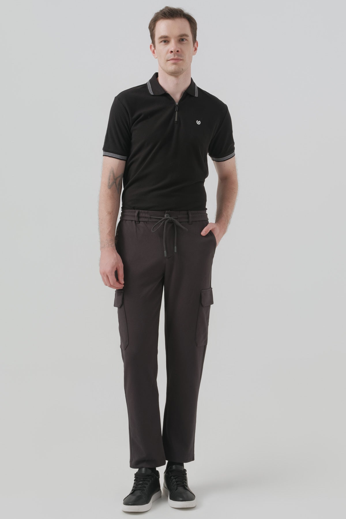 Pantalón Buzo Hombre Calce Recto Marengo