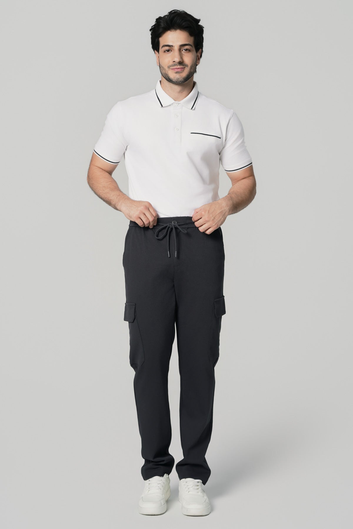Pantalón Buzo Hombre Calce Recto Marengo