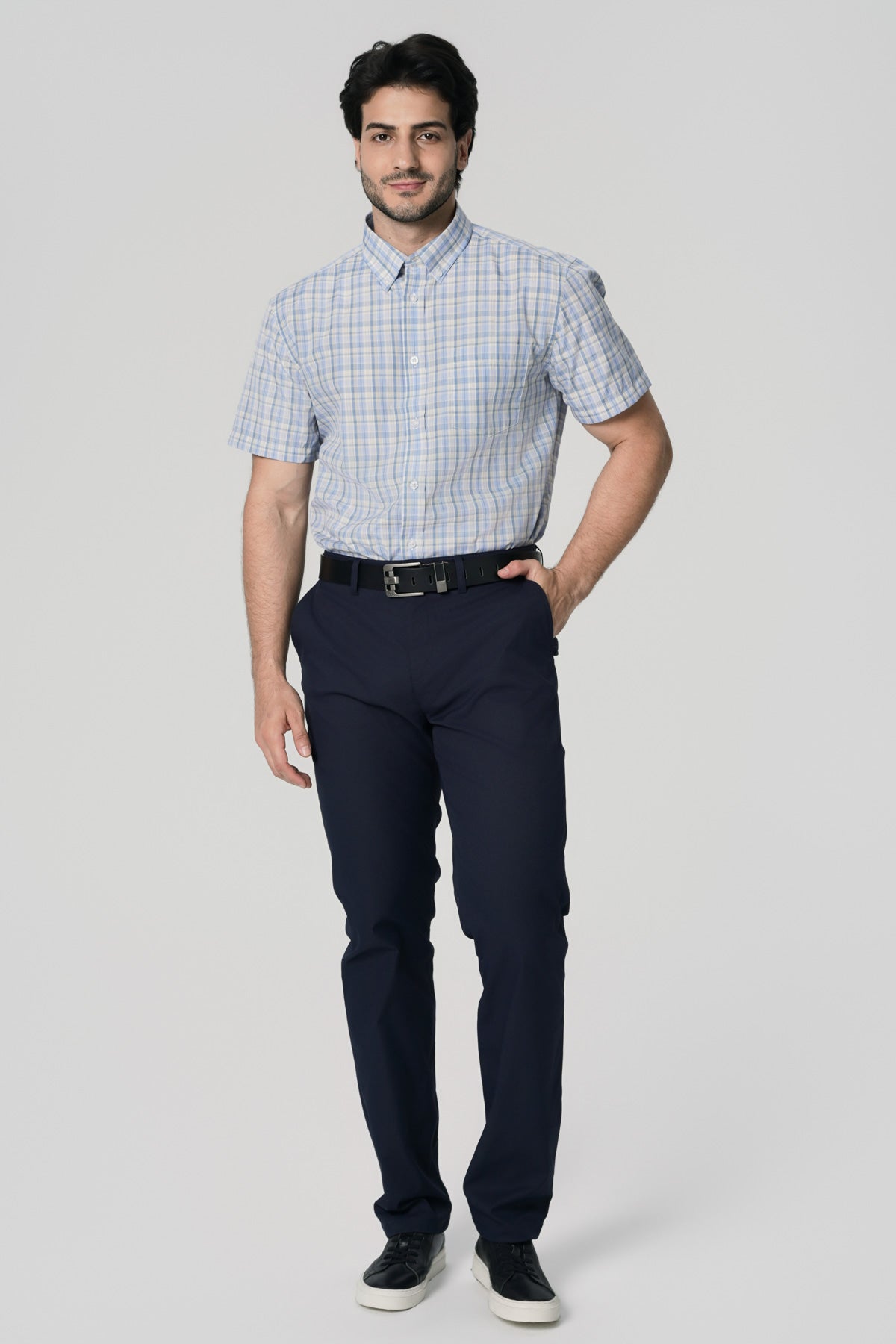 Pantalón Hombre Calce Recto Azul Marino