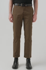 Pantalón Hombre Calce Recto Verde Olivo