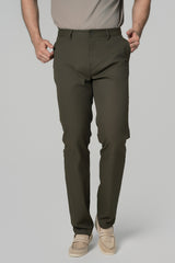 Pantalón Hombre Calce Recto Verde Olivo