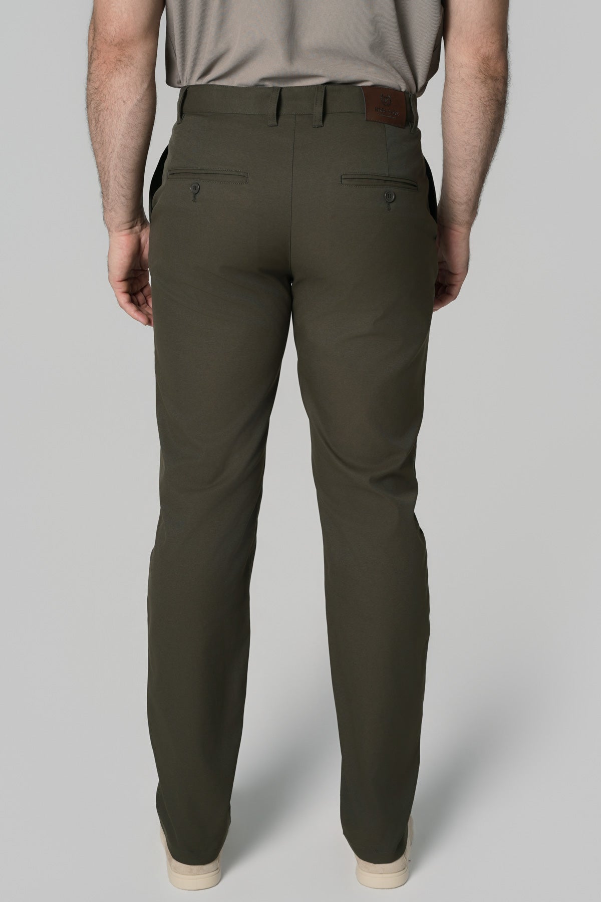 Pantalón Hombre Calce Recto Verde Olivo