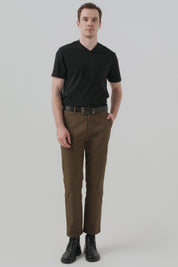 Pantalón Hombre Calce Recto Verde Olivo