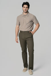 Pantalón Hombre Calce Recto Verde Olivo