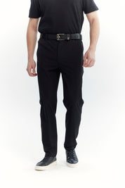 Pantalón Buzo Hombre Calce Recto Negro
