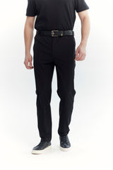Pantalón Buzo Hombre Calce Recto Negro