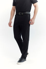 Pantalón Buzo Hombre Calce Recto Negro