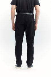 Pantalón Buzo Hombre Calce Recto Negro