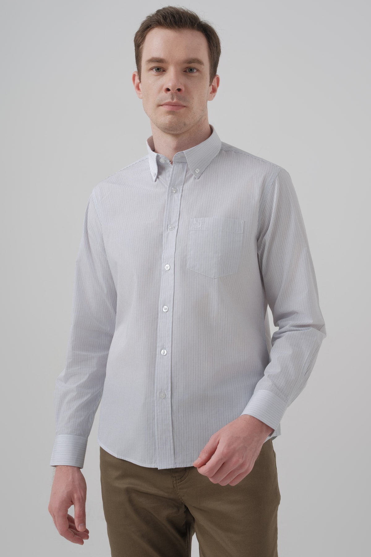 Camisa Hombre Regular Azul