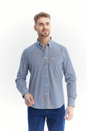 Camisa Hombre Regular Azul