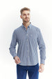 Camisa Hombre Regular Azul