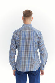 Camisa Hombre Regular Azul