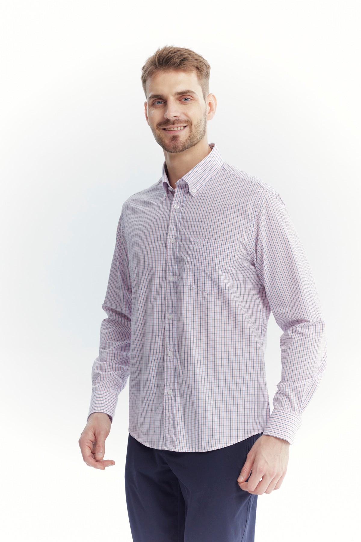 Camisa Hombre Regular Rosado