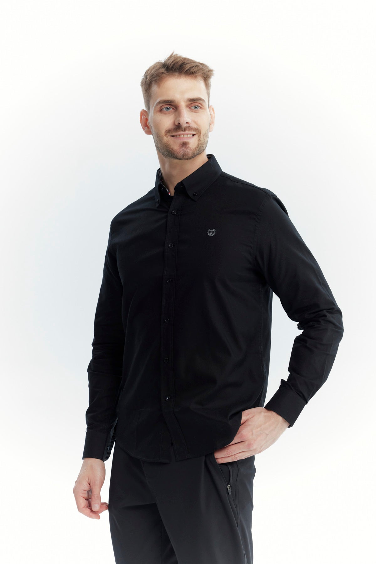 Camisa Hombre Regular Negro