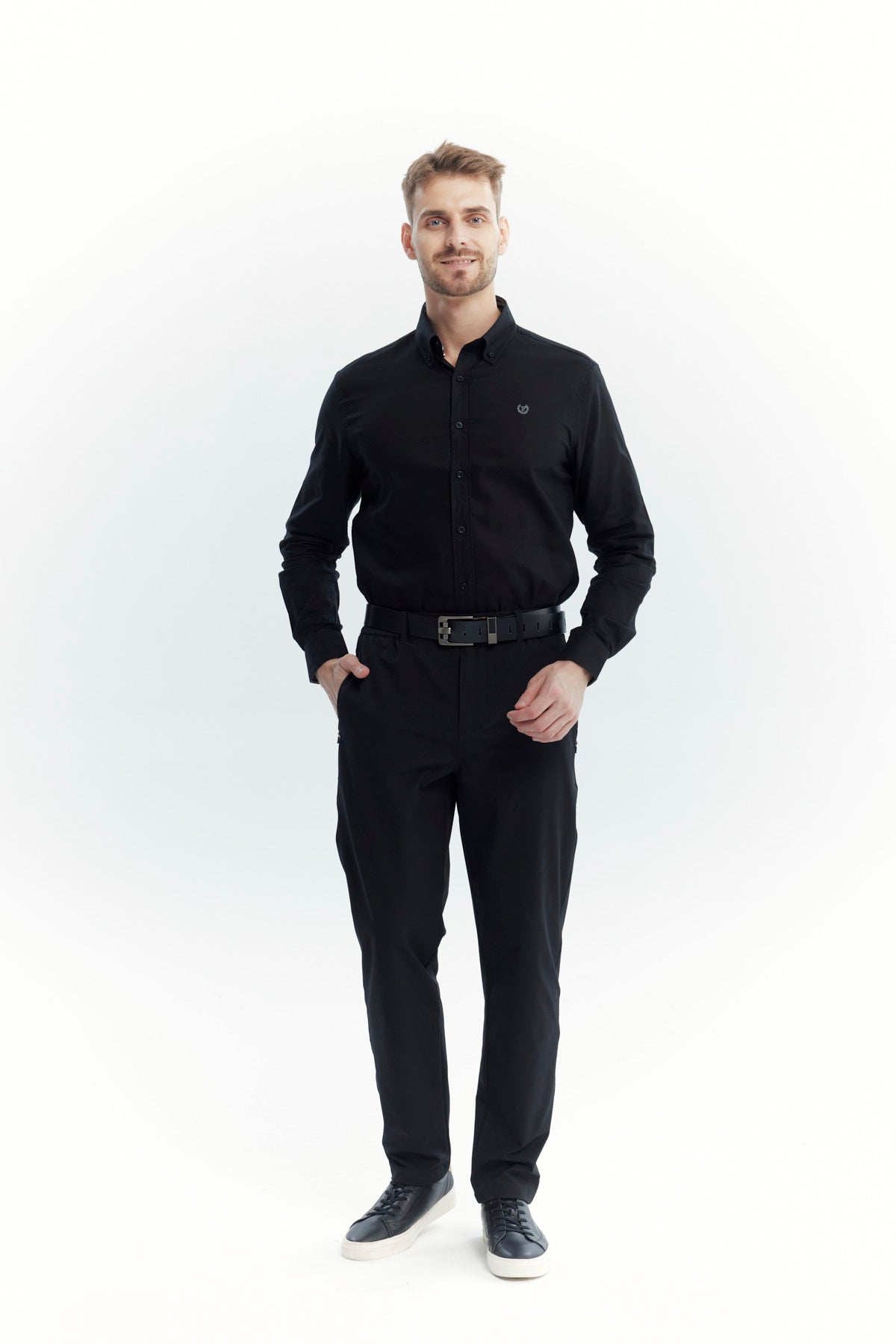 Camisa Hombre Regular Negro