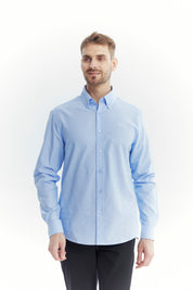 Camisa Hombre Regular Celeste